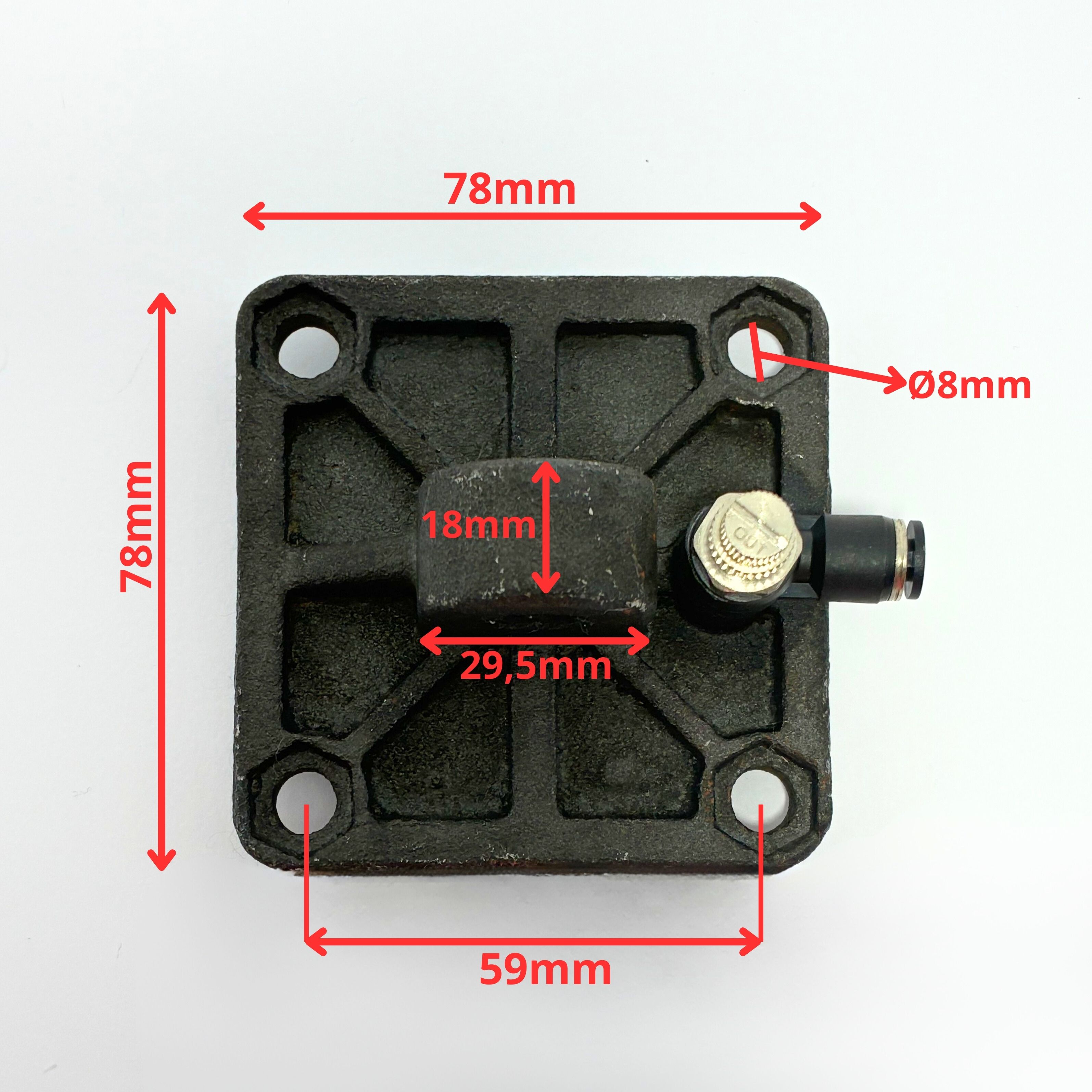 Maquinet|Tapa de cilindro neumático para las garras de la destalonadora 3 para desmontadora 