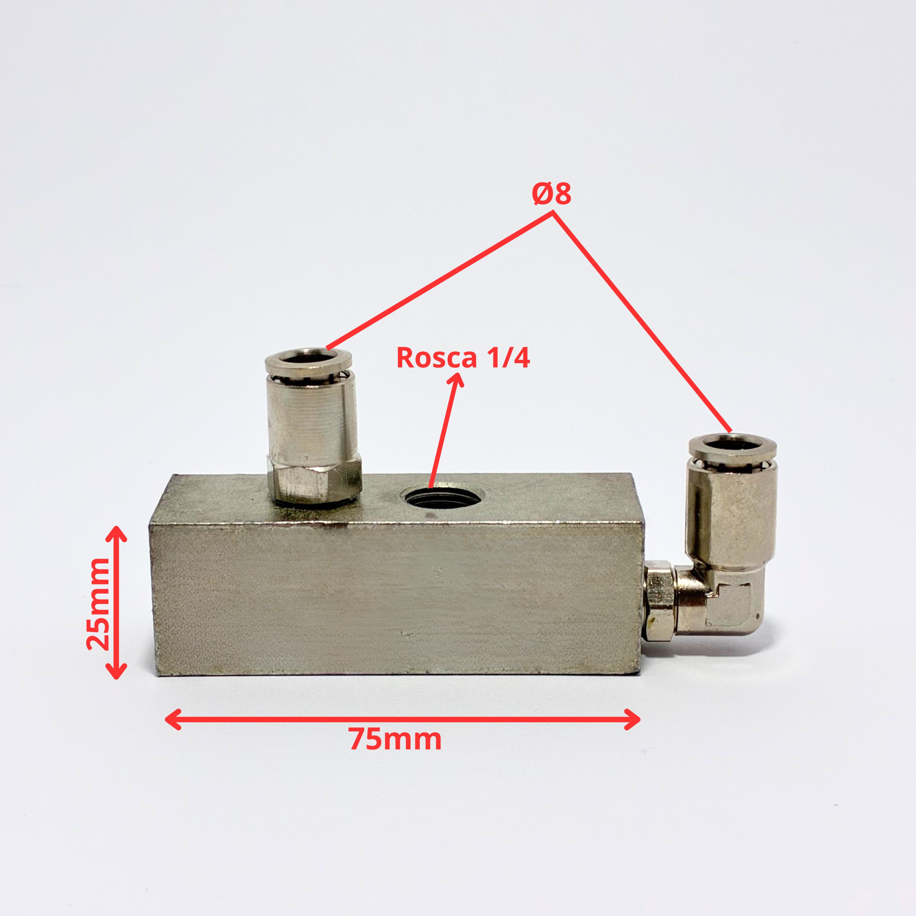 Maquinet|Cuerpo conector de aire manómetro de desmontadora