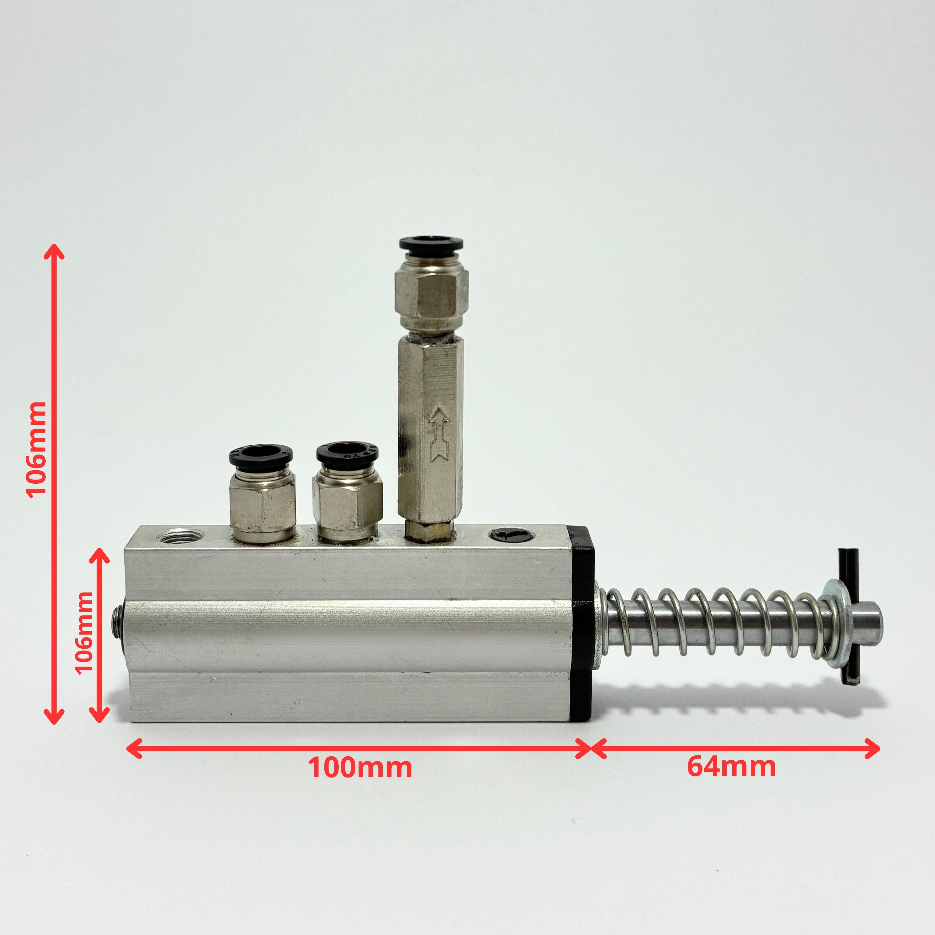 Maquinet|Válvula de aire en aluminio con válvula antirretorno pedales de desmontadora