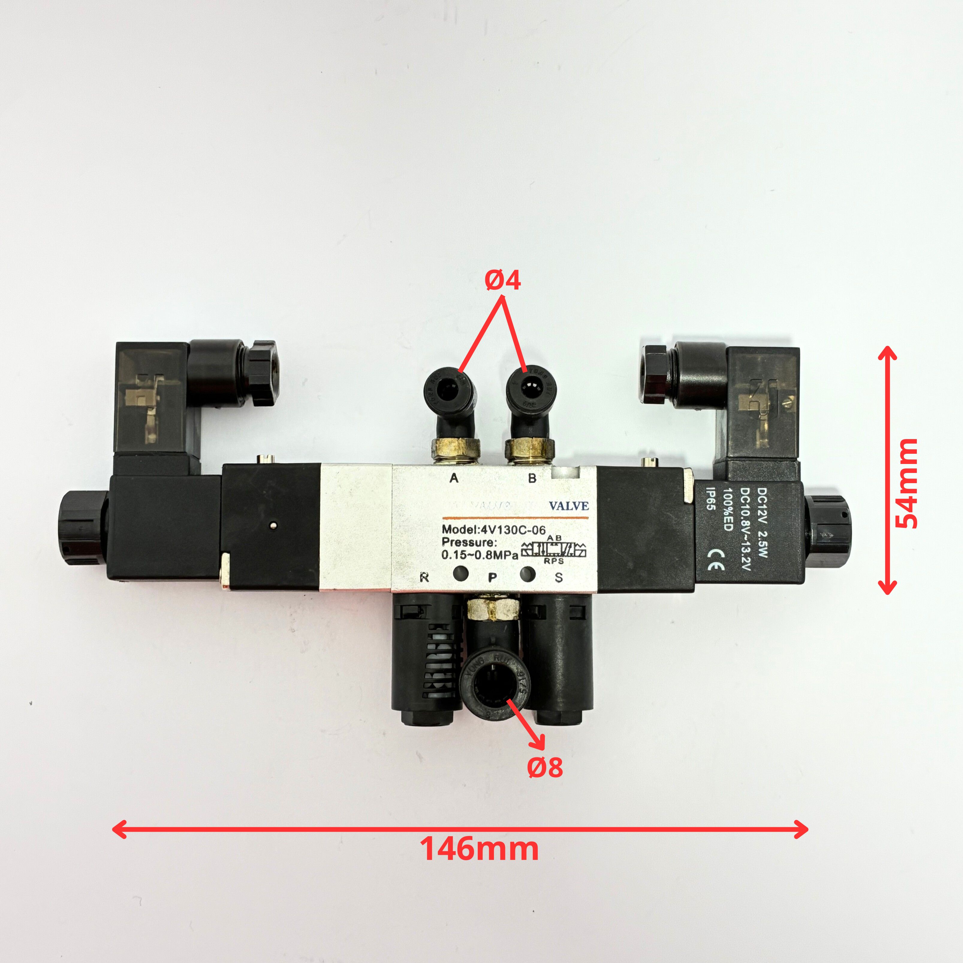 Maquinet|Válvula solenoide o electroválvula neumática 5 vías de desmontadora